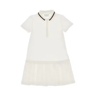 Gucci Stretch Piquet Mini Dress Kids In White