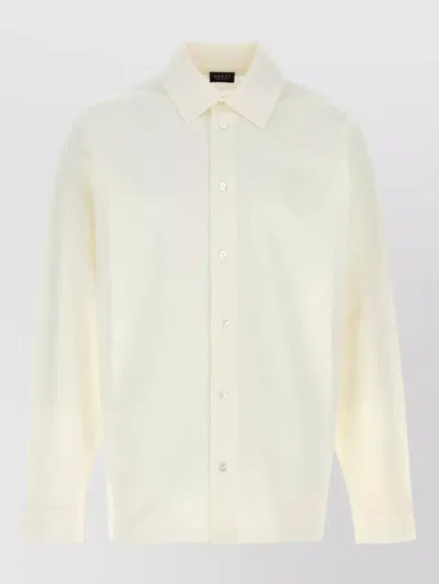 Gucci Stretch Piquet Shirt Button Cuffs Long Sleeves In White