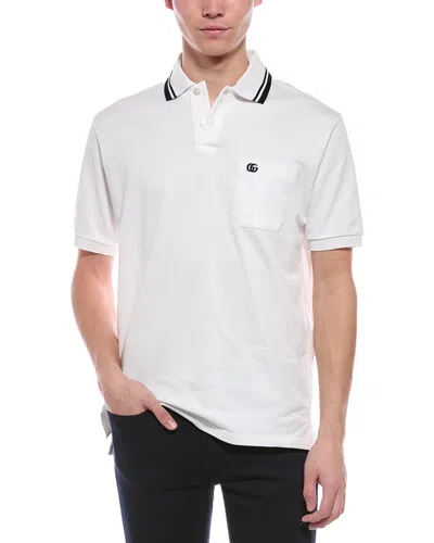 Gucci Stretch Polo Shirt In White