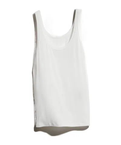 Gucci Stretch Rib Jersey Tank Top With Tag In White