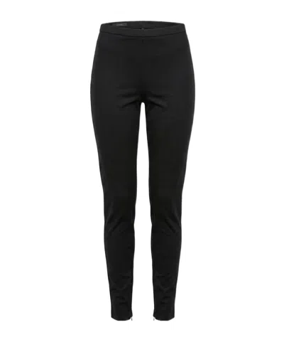 Gucci Stretch Silk Faille Leggings In Black