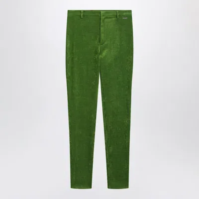 Gucci Green Stretch Velvet Leggings Women