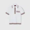 Gucci Stretch Viscose Polo Top In White