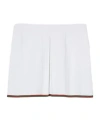 Gucci Stretch Viscose Skirt With Web In White