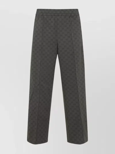 GUCCI STRETCH WAISTBAND STRAIGHT LEG TROUSERS