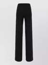 Gucci Stretch Wool Blend High Waist Trousers In Black