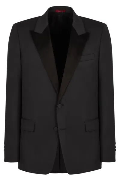 Gucci Stretch Wool Two-pieces Suit In Black