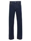 Gucci Mens Dark Blue Brand-embossed Mid-rise Straight-leg Jeans In Blue