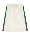 Gucci Stripe Detail Nylon Shorts In White