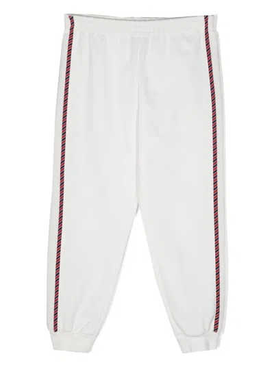 Gucci Kids' Pantalone Da Jogging In Cotone In White