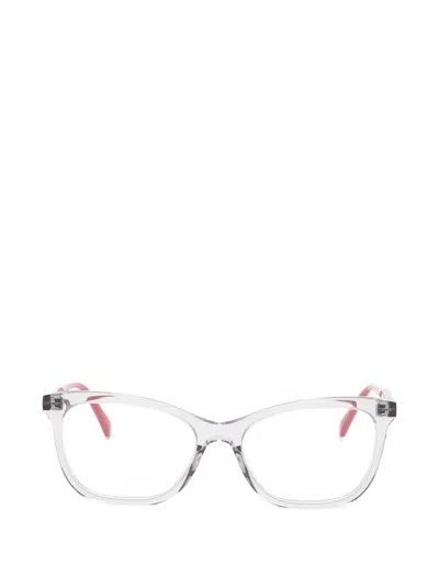 Gucci Stripe Frame Glasses In Gray