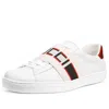 Gucci Stripe Leather Sneaker 'white Red Black'
