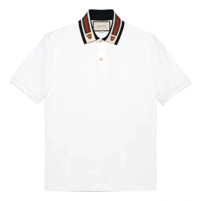 Gucci Stripe Short Sleeve Polo Shirt Asia Sizing 'white'