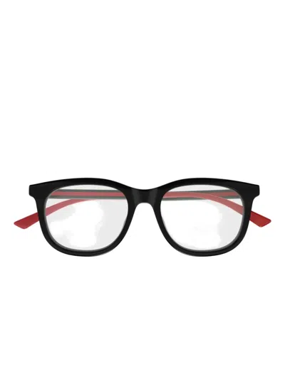 Gucci Stripe-temples Glasses In Black
