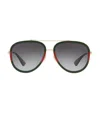 Gucci Gradient Pilot Sunglasses, Gg0062s In Green