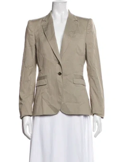 Pre-owned Gucci Striped Blazer In Neutral