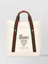 Gucci Striped Canvas Tote Bag