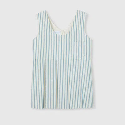 Gucci Kids' Striped Cotton Dress