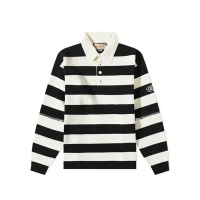 Gucci Striped Cotton Polo Men
