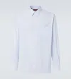 Gucci Striped Cotton Poplin Shirt In Blue
