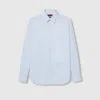 Gucci Striped Cotton Poplin Shirt In White