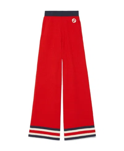 GUCCI GUCCI STRIPED WIDE-LEG TROUSERS