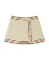 Gucci Women Linen Blend Skirt In Nude