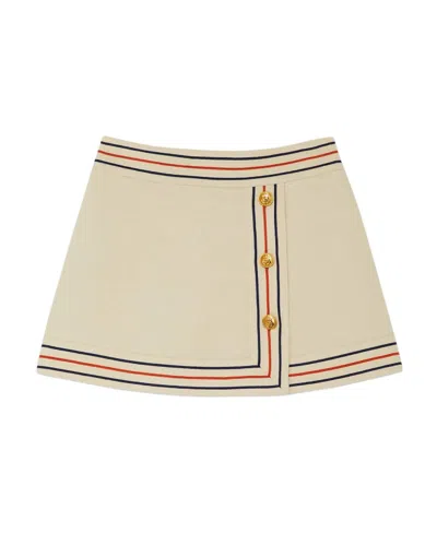 GUCCI GUCCI STRIPED WRAP SKIRT