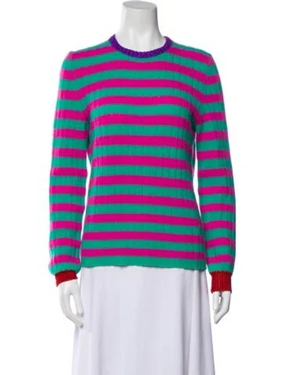 Pre-owned Gucci Striped Crew Neck Sweater