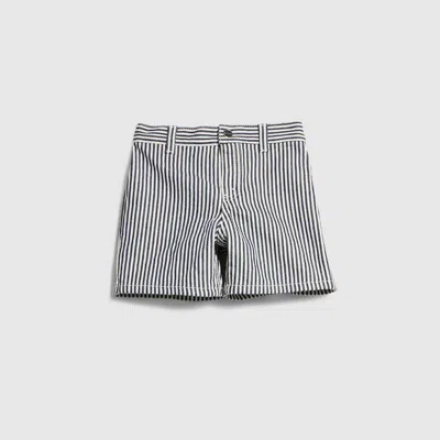 Gucci Babies' Striped Denim Shorts In Gray