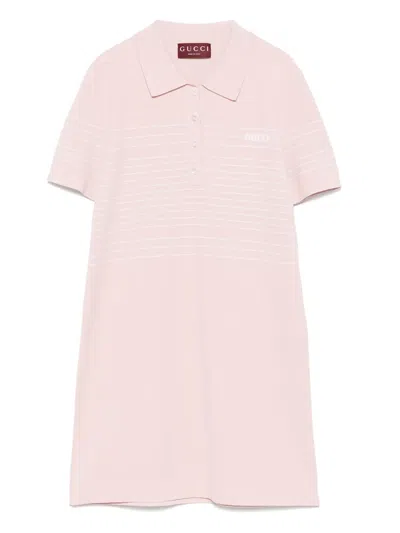 GUCCI STRIPED-DETAILING MINI DRESS