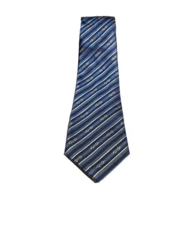 Gucci Striped Horsebit Tie In Blue