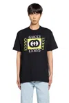 Gucci Men Short Sleeve Cotton Jersey T-shirt In Black