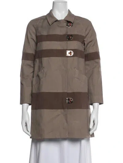Pre-owned Gucci Striped Jacket In Purple