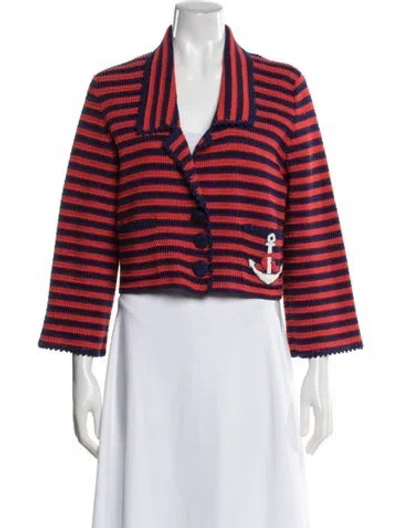 Pre-owned Gucci Striped Jacket W/ Tags In Red