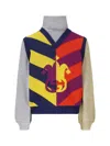 Gucci Colour-block Striped-jacquard Jumper In Multicolor