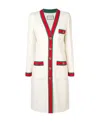 Gucci Striped Long Sweater In White