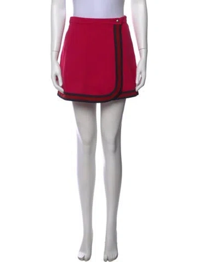 Pre-owned Gucci Striped Mini Skirt In Multicolor