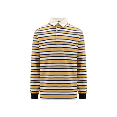 Gucci Striped Polo Shirt In Multicolor