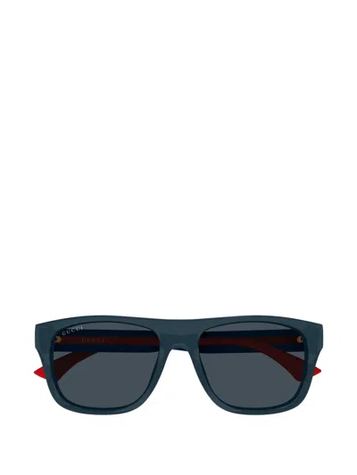 Gucci Eyewear Square Frame Sunglasses In Metallic