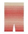 Gucci Striped Rib-knit Leggings In Pink