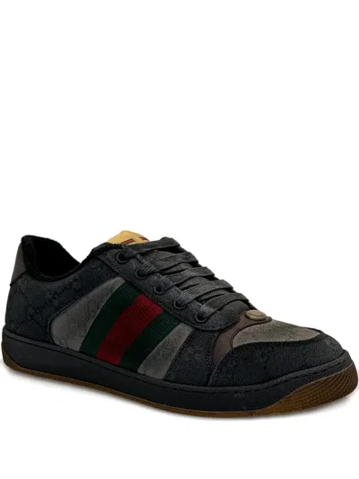 Gucci Screener Sneakers Gg Fabric Web Detail In Multi
