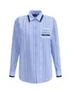 Gucci Horsebit Striped Cotton Shirt