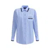 Gucci Horsebit Striped Cotton Shirt