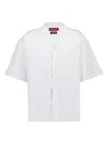 Gucci Embroidered Striped Cotton Shirt