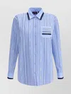 Gucci Horsebit Striped Cotton Shirt