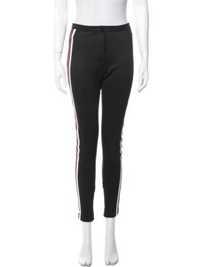 Pre-owned Gucci Striped Skinny Leg Pants In Black