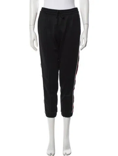 Pre-owned Gucci Striped Sweatpants In Black
