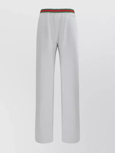 Gucci Striped Sweatpants Elasticated Waistband In White