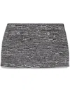 Gucci Sequin Boucle Mini Skirt In Black